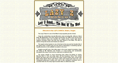 Desktop Screenshot of lazyzranch.com