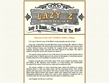 Tablet Screenshot of lazyzranch.com